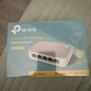 TP Link 5 Port TL-SF1005D 10/100 Mbps Desktop Switch New